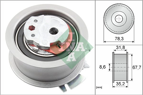 Tensioner Pulley, timing belt (WG1252455)