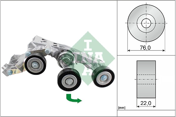 Belt Tensioner, V-ribbed belt (WG1253503)