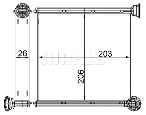Heat Exchanger, interior heating (WG2180131)