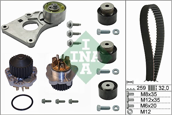 Water Pump & Timing Belt Kit (WG1710024)