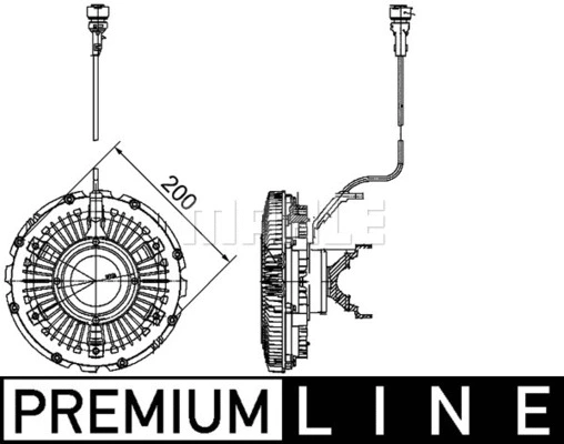 Clutch, radiator fan