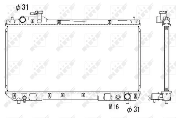 Radiator, engine cooling (WG1722181)