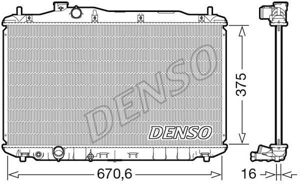 Radiator, engine cooling (WG1919615)