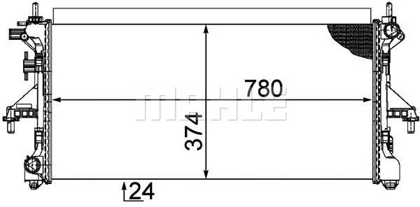 Radiator, engine cooling