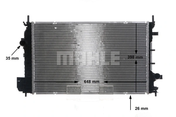 Radiator, engine cooling