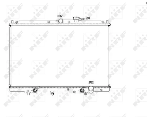 Radiator, engine cooling (WG1722382)