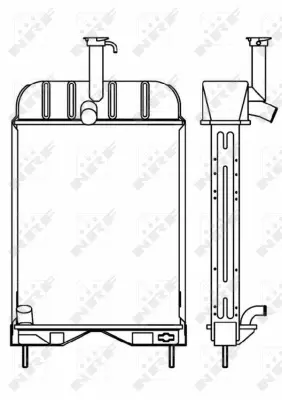 Radiator, engine cooling (WG1722490)