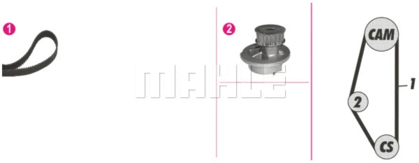 Water Pump & Timing Belt Kit (WG2182128)