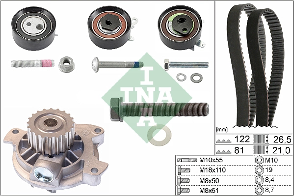 Water Pump & Timing Belt Kit (WG1251865)