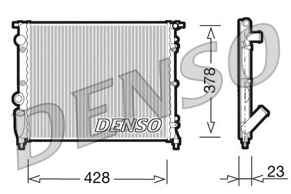 Radiator, engine cooling (WG1919372)