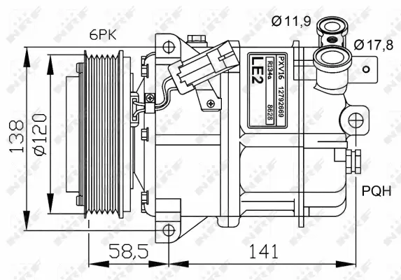Compressor, air conditioning (WG2159590)
