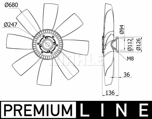 Fan, engine cooling (WG2180789)