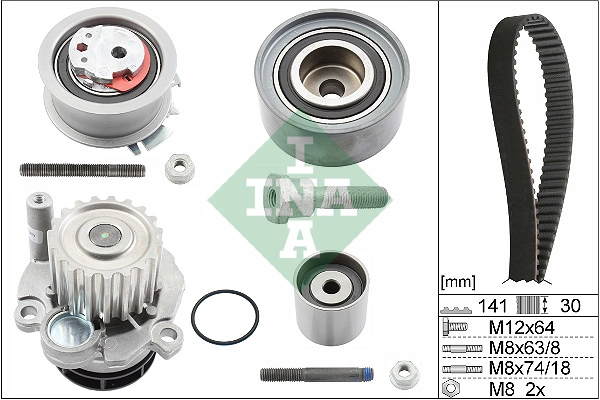 Water Pump & Timing Belt Kit (WG1251833)