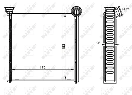 Heat Exchanger, interior heating (WG2162096)