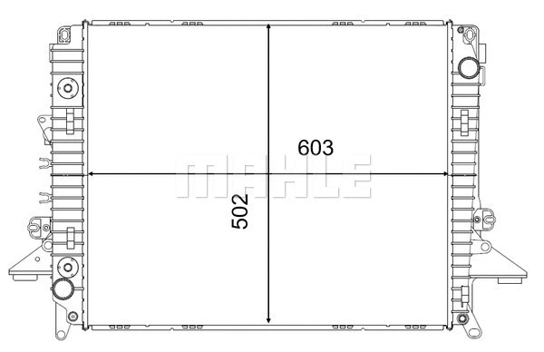 Radiator, engine cooling (WG2224717)