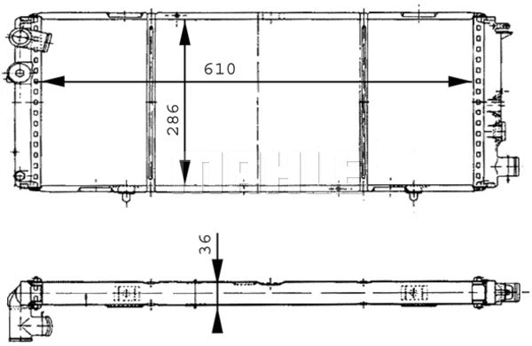 Radiator, engine cooling