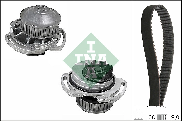 Water Pump & Timing Belt Kit (WG1903340)