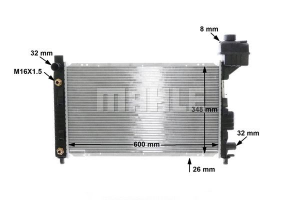 Radiator, engine cooling