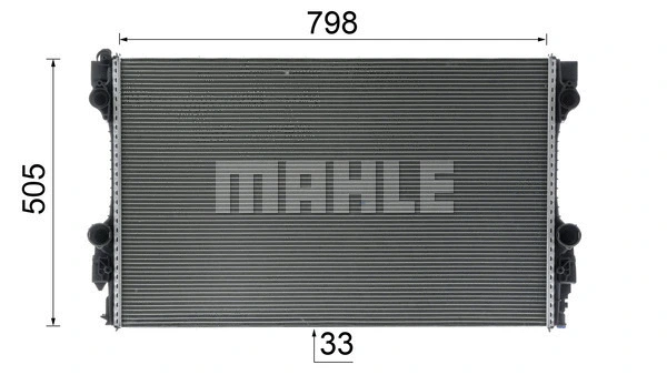 Radiator, engine cooling