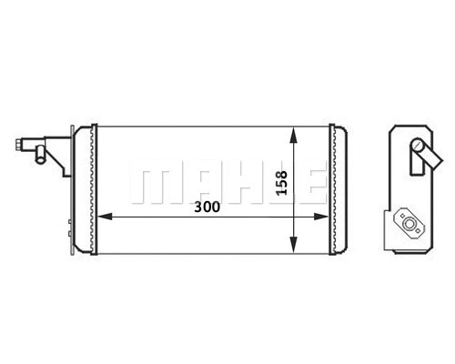 Heat Exchanger, interior heating (WG2180158)