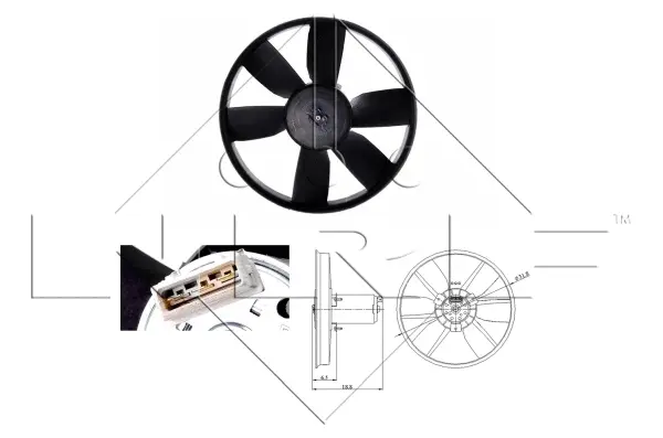 Fan, engine cooling (WG1720362)