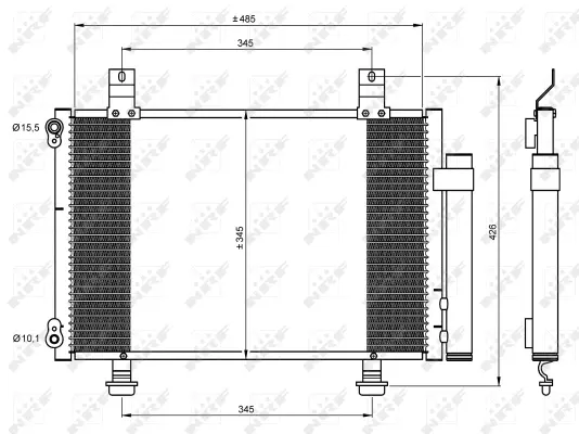 Condenser, air conditioning (WG2161053)