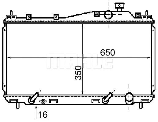 Radiator, engine cooling