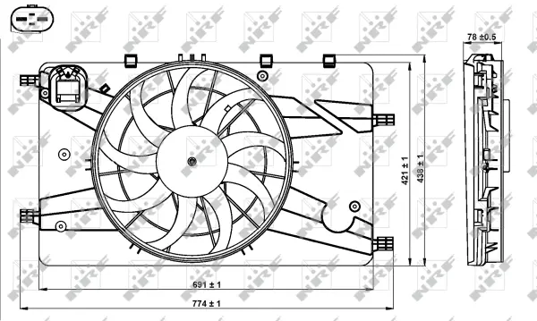 Fan, engine cooling (WG1725588)