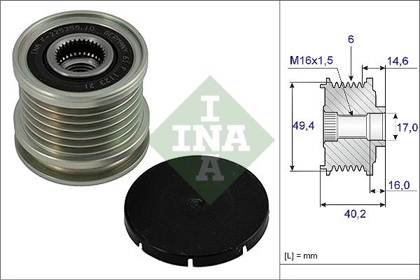 Alternator Freewheel Clutch (WG1253584)