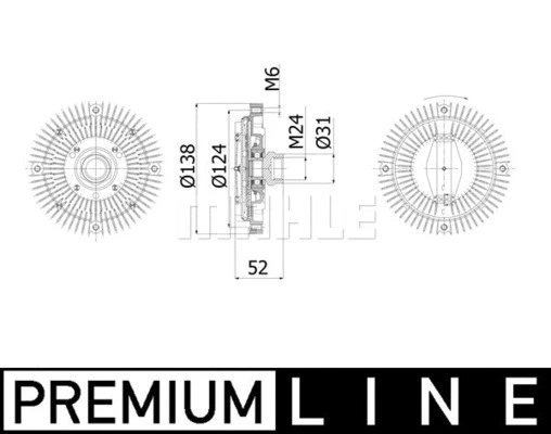 Clutch, radiator fan (WG2180468)