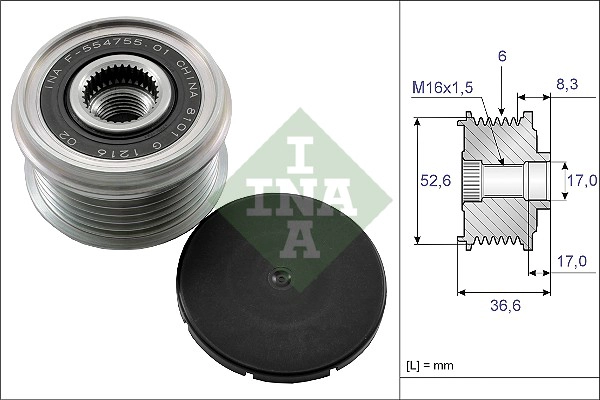Alternator Freewheel Clutch (WG1253712)