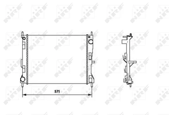 Radiator, engine cooling