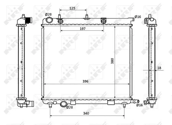 Radiator, engine cooling