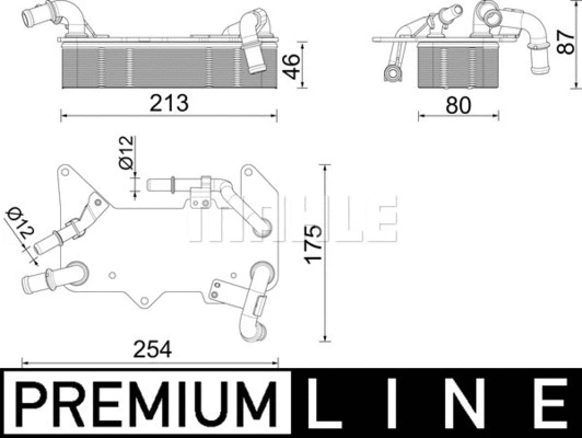 Oil Cooler, automatic transmission (WG2181201)