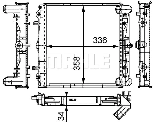 Radiator, engine cooling