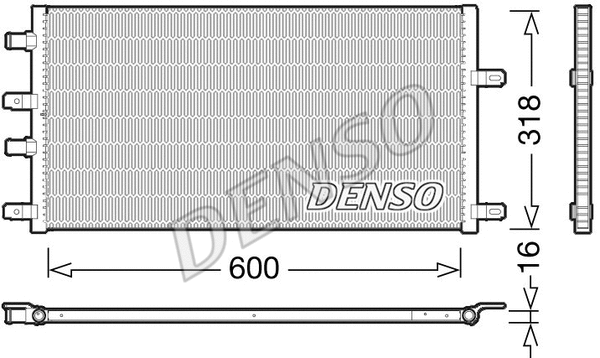 Radiator, engine cooling (WG1919130)