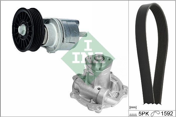 Water Pump + V-Ribbed Belt Kit (WG2148684)