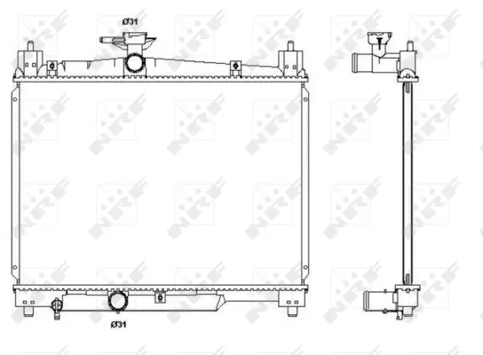 Radiator, engine cooling