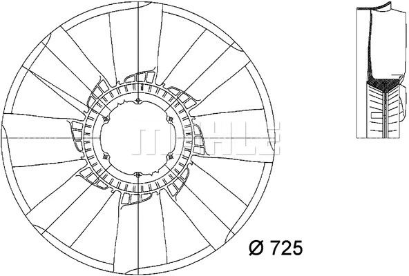 Fan Wheel, engine cooling