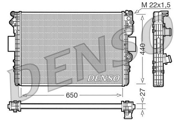 Radiator, engine cooling (WG1919121)