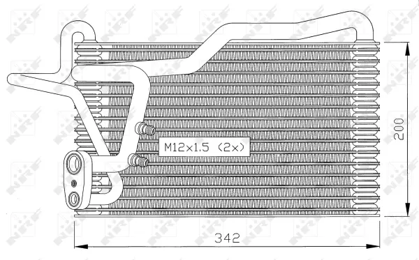 Evaporator, air conditioning (WG2161274)