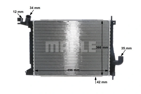 Radiator, engine cooling