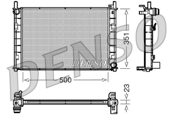 Radiator, engine cooling (WG1919073)