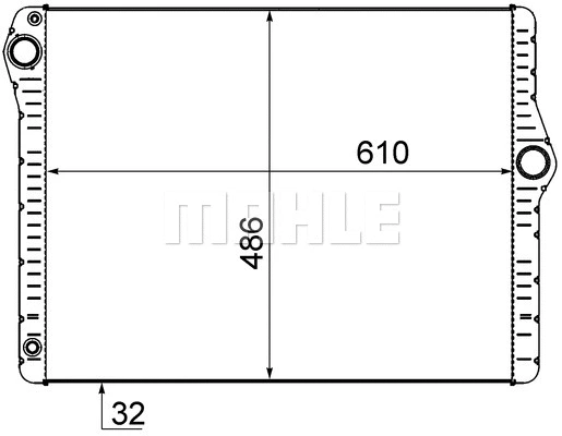 Radiator, engine cooling