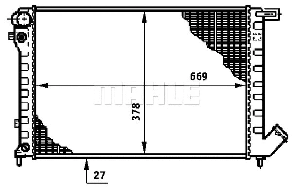 Radiator, engine cooling