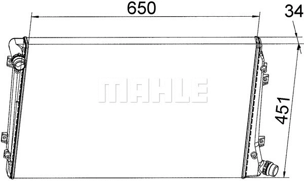 Radiator, engine cooling