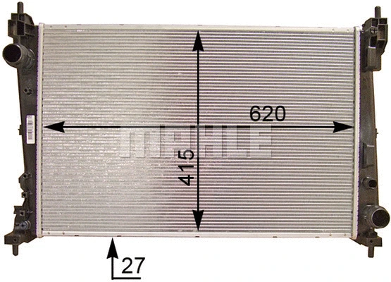 Radiator, engine cooling