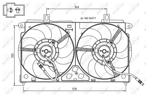 Fan, engine cooling