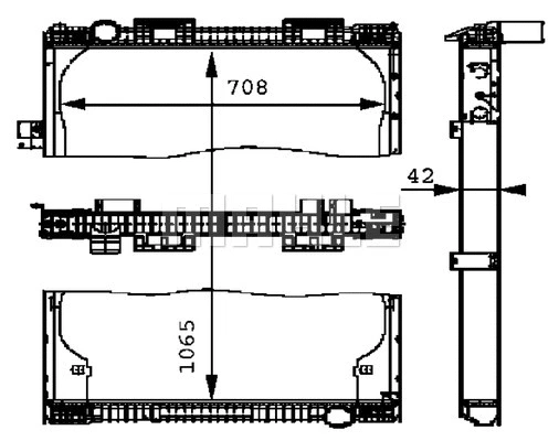 Radiator, engine cooling