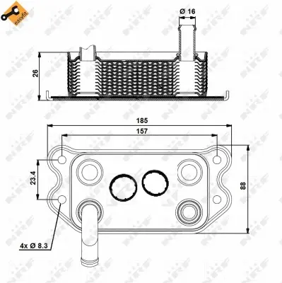 Oil Cooler, engine oil